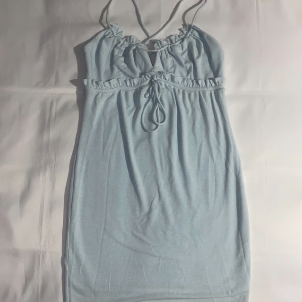 Princess Polly Blue Lacey Mini Dress (Sz 4)
